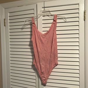 Free people pink bodysuit